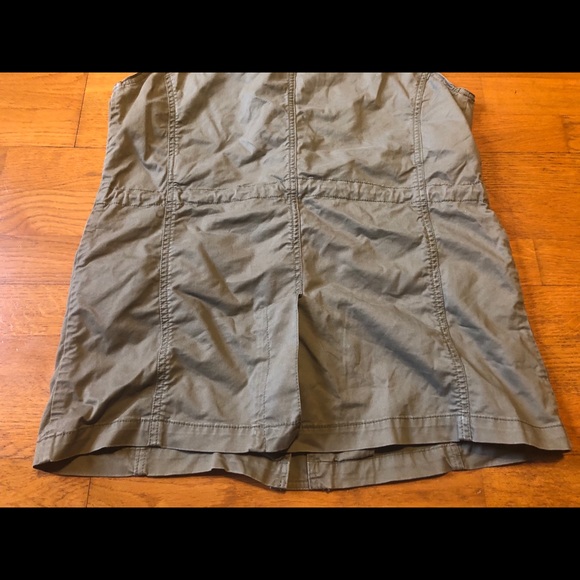 Longline Olive Green Utility Vest - Picture 2 of 5